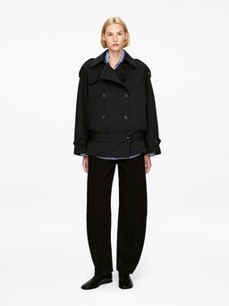 Chaqueta estilo trench