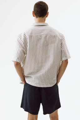 Pantal?n corto en mezcla de lino Relaxed Fit - H&m фото 7