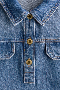 Vestido denim con cuello camisero - H&m фото 7
