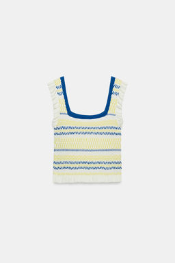 TOP RAYAS NIDO DE ABEJA / Multicolor