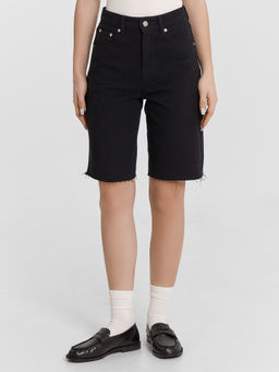 Шорты женские джинсовые черные черный 2024-DS603-1 - Mark formelle фото 3