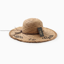 Шляпа женская MINAKU Life is good, размер 54-56, бежевая