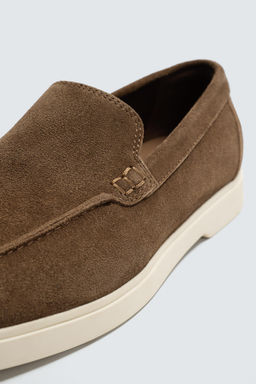MOCAS?N PIEL CASUAL / Marr?n - Zara фото 6