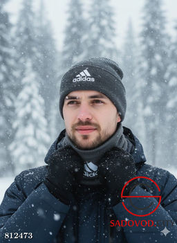 Мужская шапка+Снуд Nike комплект