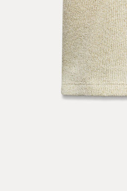 METALLIC THREAD SHORT SLEEVE TOP - Zara фото 14
