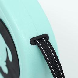 Рулетка с принтом Щенок, 5 м, чёрно-мятная - Пижон фото 4