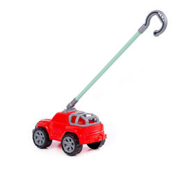 Автомобиль-каталка Дени с ручкой (красный) - Полесье фото 3