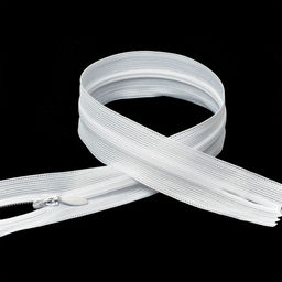 Молния Mzip пласт. потайная №3 55см н/р цв.F101 белый уп.10шт