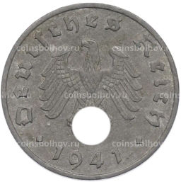 Монета 1 рейхспфенниг 1941 года A Германия