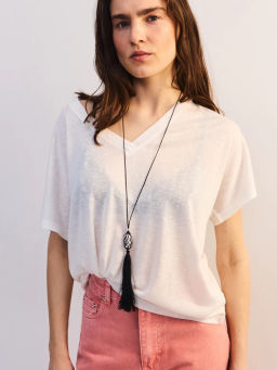 Полупрозрачная футболка прямого кроя ZR2605023423-2 / Zarina