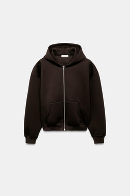 NEOPRENE-EFFECT HOODIE - Zara фото 14