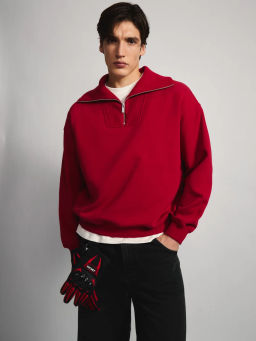 Толстовка relax fit на молнии / Zarina  фото 2