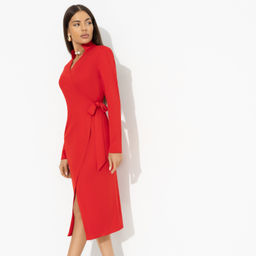 Платье на запах с подплечниками Уйти чуть раньше - Charutti фото 6