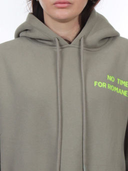 2620 GRAY GREEN Толстовка женская (85% хлопок, 10% полиэстер, 5% спандекс) - Fashion фото 4