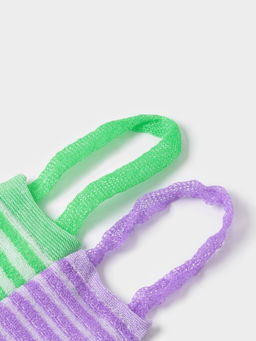 Цена за 2 шт. Мочалка - лента для тела Доляна, 43×12 см, жёсткая, узкая, МИКС