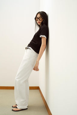 JEANS Z.03 STRAIGHT HIGH-WAIST LONG LENGTH - Zara фото 12