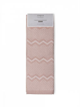 Набор кухонных полотенец 2шт 35x70 розовый вафельное полотно