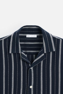 STRIPED TEXTURED SHIRT - Zara фото 8