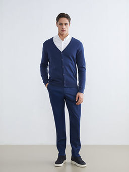 Standart Kal?p V Yaka Erkek Triko H?rka