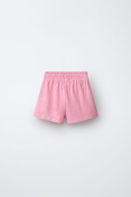 CONJUNTO TOP Y BERMUDA CON ALGOD?N Y LINO / Rosa medio