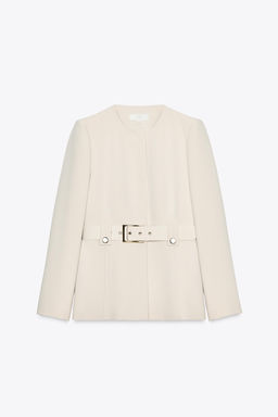 FITTED BLAZER WITH BELT - Zara фото 8