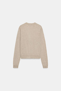 WOOL BLEND CARDIGAN WITH LONG SLEEVES - Zara фото 6