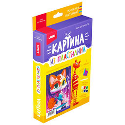 Картина из пластилина "Лисичка"