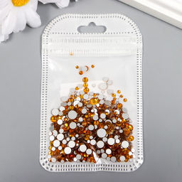 Стразы усечённый конус для творчества, стекло, d=1.5-6.5 мм, набор 1000 шт.