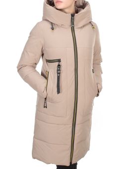 888 BEIGE Пальто зимнее женское VINVELLA (200 гр. холлофайбер)