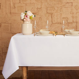 Скатерть «Этель» Cozy, 150×300 ±3 см, белая, плотность 192 г/м², хлопок с ВГМО