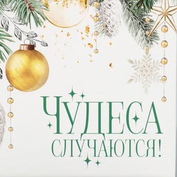 Цена за 5 шт. Коробка кондитерская с окном, сундук, Уютный новый год 20 х 20 х 20 см - Дарите счастье фото 7