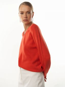 Conso/KPL 230754 - coral red Пуловер женский
