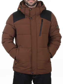 D6263 BROWN Куртка мужская зимняя (200 гр. холлофайбер)