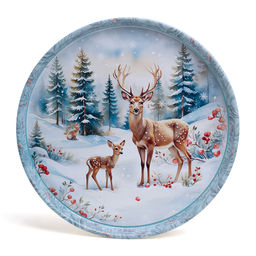 Поднос сервировочный "Зимняя сказка" 33*2,1 см 898-242 898-242 #НовыйГод /АРТИ-М/