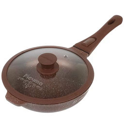 Сковорода 22см со съемной ручкой и стекл. крышкой серия Венеция арт. с022806ИВ