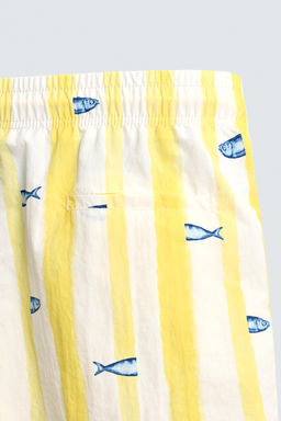 BA?ADOR MEDIO RAYAS PECES / Blanco - Zara фото 9