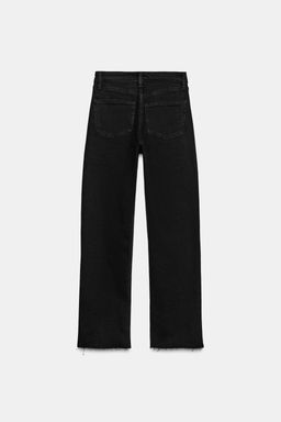 TRF HIGH-WAIST CROPPED FLARE JEANS - Zara фото 9