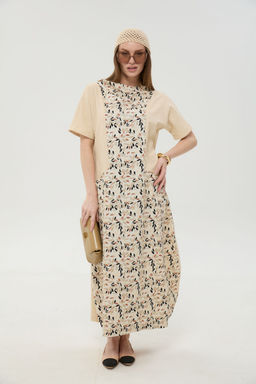 Платье NIKVA н1052-1 песок и песочный мультиколор  фото 7