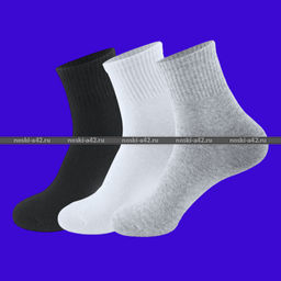 Цена за 10 пар. МИНИBS носки мужские спортивные арт. MYD 05 с высокой резинкой 41-47 (фактически 41-44)