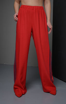 70%ЛЁН+30% ВИСКОЗА Яркие прямые брюки