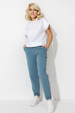 Брюки женские 102/18/Пыльно-синий