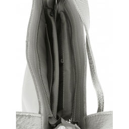 Сумка женская натуральная кожа JRP-3173-9, 1отд+карм/пер, 2плеч/ремня, св.серый 264356 - Adelia фото 3