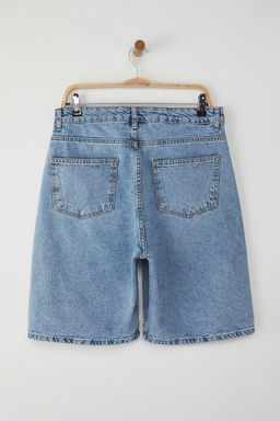TRENDYOL MAN Mavi Baggy Denim Kot Sort TMNSS25SR00031 - Trendyolmilla фото 4