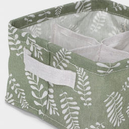 Органайзер для хранения белья Доляна Leaves, 4 ячейки, 202011 см, зелёный фото 4
