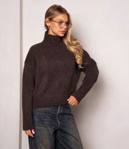 Свитер #ОКТ125001, шоколадный - Dommod фото 2