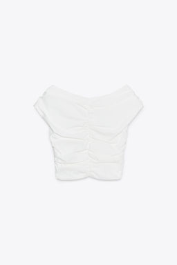DRAPED CROP TOP - Zara фото 11