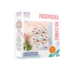 ФРЕЯ RWCB-009 Раскраска на сумке Веселые акита-ину 40 х 35 см