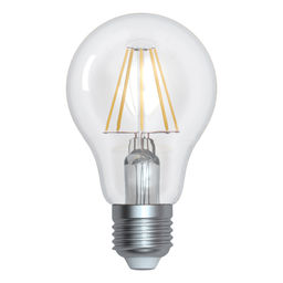 LED-A60-12W/4000K/E27/CL PLS02WH Лампа светодиодная. Форма "A", прозрачная. Серия Sky. Белый свет (4000K). Картон. ТМ Uniel.