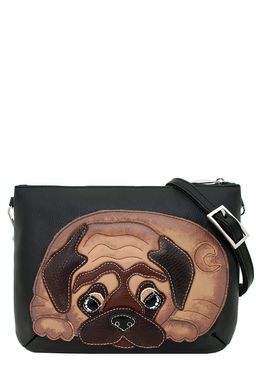 Сумка с аппликацией ДС-261-118 черный