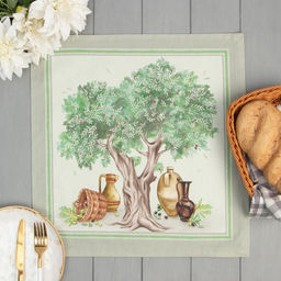 Набор салфеток Этель Olivia 40х40см - 4шт, 100% хлопок, саржа 190гр/м2